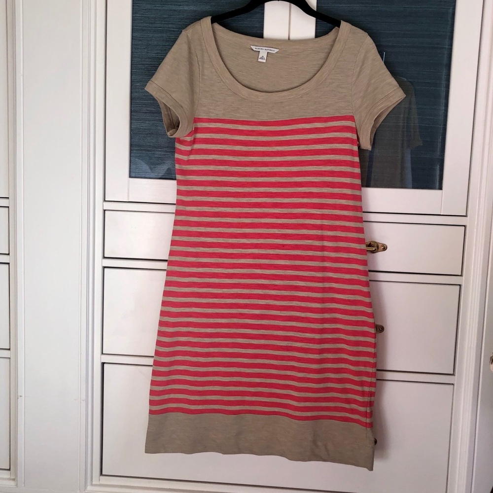 Striped t-shirt dress from Banana Republic